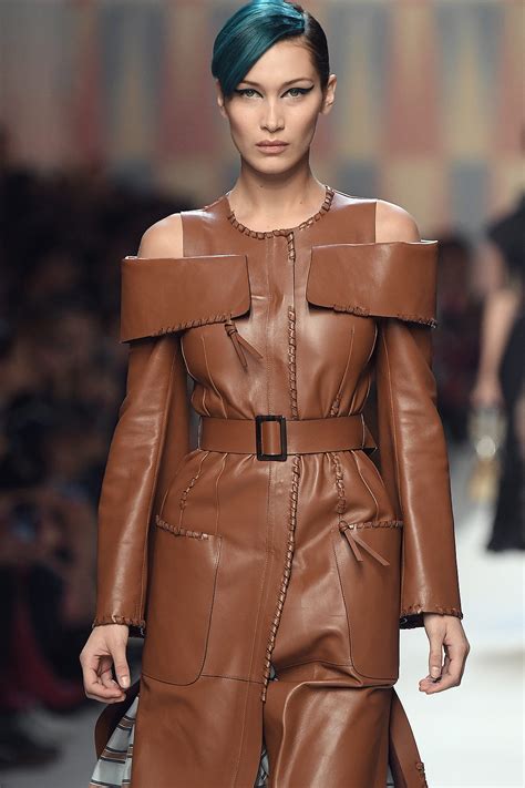 fendi leather coat bella hadid|Bella Hadid’s New Statement Coat Is Rooted in the ’70s .